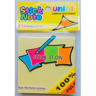 Giấy Note Vàng 3x3 Uni-T (10 xấp)