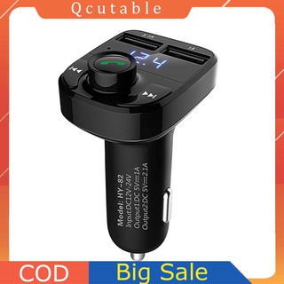 Thiết bị thu phát bluetooth phát nhạc và đài Fm Hy-82 cho xe ô tô với 2 cổng sạc USB