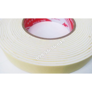 Băng keo xốp 2 mặt 2.4cm