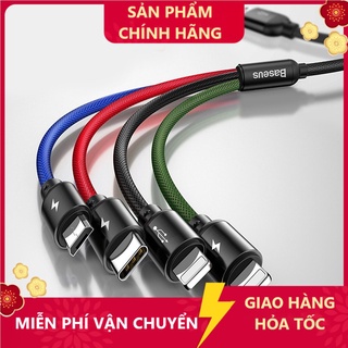 Dây cáp sạc đa năng Baseus Rapid 4 in 1 Type-C, 2 Lighning, Micro USB, cho / , Smartphone &amp; Tablet Android- HSHOP