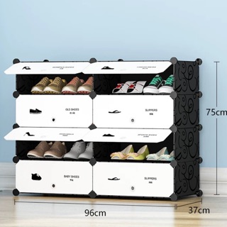 Kệ tủ giày nhựa lắp ghép 8 ô 2 cột 4 tầng chắc chắn. Mỗi ngăn để đc 2 đôi người lớn. Hàng coa sẵn