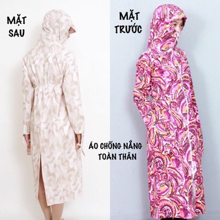 Áo chống nắng toàn thân 2 lớp kèm khẩu trang(GIAO MẪU NGẪU NHIÊN)