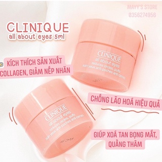 Kem mắt CLINIQUE All About Eyes 5ml Mờ Thâm Bọng