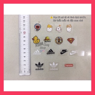Sticker Cute mini Ủi Lên Áo 2cm và 3cm cho Doll