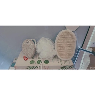 Set bông tắm thiên nhiên