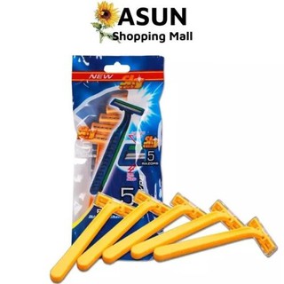 Gói 5 Dao Cạo Râu 5 Cây 2 Lưỡi Razors Fix Type