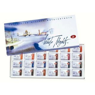 Màu vẽ white night 24 màu (kèm hộp gỗ)