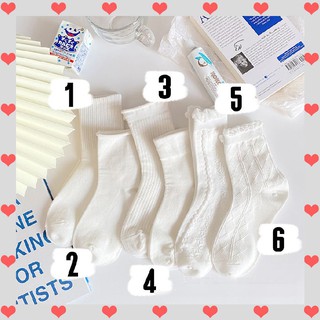 [ TA85 ] Tất Cao Cổ Nữ Trắng Loại Xịn Đẹp