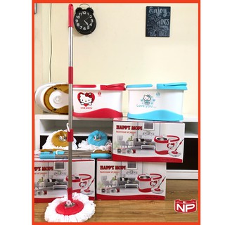 [SIÊU DỄ THƯƠNG] BỘ LAU NHÀ 360 ĐỘ HÌNH HELLO KITTY