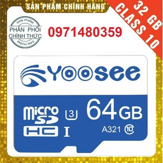Thẻ nhớ YooSee chính hãng - 64GB tốc độ cao U3 Class 10