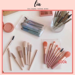 CỌ TRANG ĐIỂM 8 MÓN TONG MÀU PASTEL