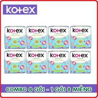 Lốc 8 gói Băng Vệ Sinh Kotex Hàng Ngày Kháng Khuẩn gói 8 miếng