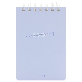 Sổ Vẽ Lò Xo Morning Glory Bỏ Túi Simple 82689 - Mẫu 5 - Màu Tím - Morning Glory