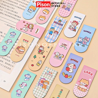 Bookmark nam châm Pison, kẹp đánh dấu trang sách xinh xắn - VPP004 - 01 cái