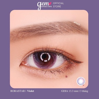 Lens Áp Tròng Tím Galaxy RORASTAR VIOLET - Nội Địa Hàn OLENS - 3 Tháng Chất Liệu Cao Cấp Phù Hợp Mắt Nhạy Cảm