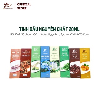 Tinh dầu nguyên chất AFOREX Quế, Hồi, Sả chanh, Cà phê, Bạc Hà, Cẩm tú cầu, Ngọc lan 20ml