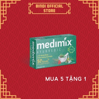 Set 5 xà phòng Medimix 18 loại thảo dược 75g/bánh Tặng 1 xà phòng 75 g