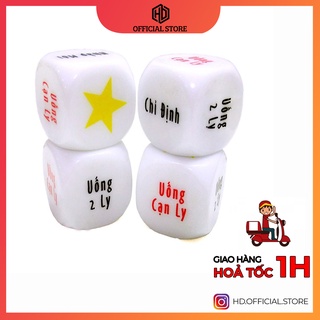 Xúc xắc 6 mặt uống bia rượu, viên xí ngầu ăn nhậu drinking game cực vui