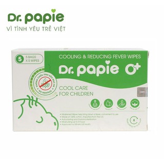 Khăn Lau Hạ Sốt Dr.Papie Cho Bé