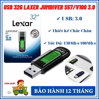 USB 32G Laxer Jumdriver S57/v100 - USB 3.0 Cao Cấp - Bảo Hành 12 Tháng