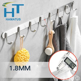 Móc Treo Gắn Tường 6 Đến 10 Mấu Inox Không Gỉ Sét