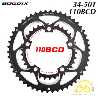 Bộ 2 đĩa rời nhôm xe đạp GOLDIX 110BCD 34-50T