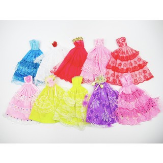 Set 10 váy dạ hội siêu xinh cho búp bê 30cm