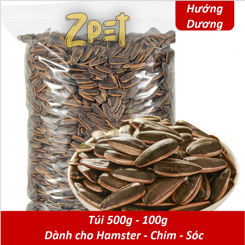 Hạt hướng dương -  SỐNG (100g) |  Dành cho Hamster, Bọ, Sóc....