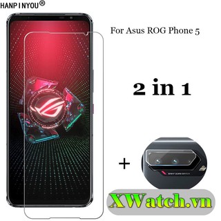 Cường lực Asus Rog Phone 5 / Rog Phone 5 pro trong suốt ( tặng keo chống hở mép )