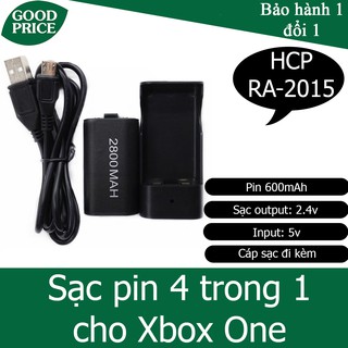 Bộ sạc kèm pin 4 trong 1 cho tay cầm của Xbox One 2019 - RA-2015