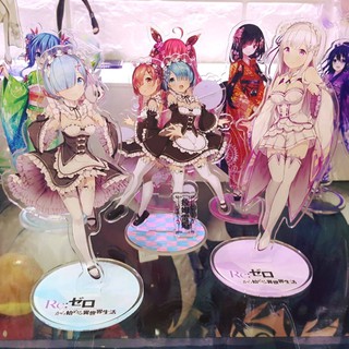 Mô Hình Standee acrylic anime hình Re:Zero