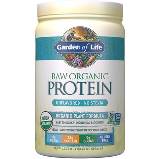 BỘT ĐẠM THỰC VẬT HỮU CƠ Garden of Life - RAW Organic Protein Unflavored 560g (22oz)