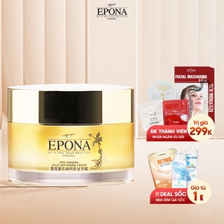 Kem Giảm Thâm Nám - Xóa Mờ Nếp Nhăn Chiết Xuất Hồng Sâm Epona Red Ginseng Gold Whitening Cream 50ml