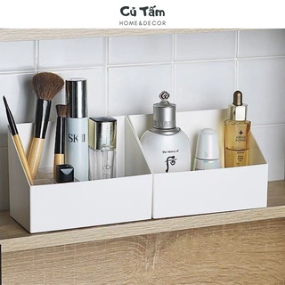 Kệ đựng mỹ phẩm, khay đựng mỹ phẩm kèm khay son trong suốt - cutam.homedecor