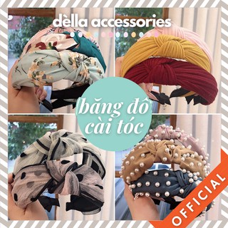 Băng đô cài tóc vải chiffon thiết kế đơn giản phong cách Hàn Quốc xinh xắn DOLLYSECRET 304