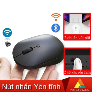 Chuột máy tính không dây 2 chuẩn kết nối Xiaomi Mouse Silent Edition