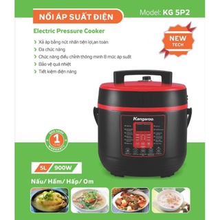 Nồi Áp Suất Điện Tử KANGAROO 5L KG5P2