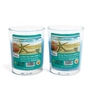 Combo 2 ly nến thơm votive Miss Candle FTRAMART NQM0413 Healing Water Spa (Hương gió biển)