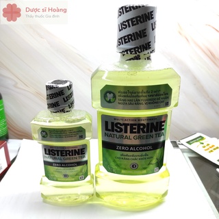 Nước Súc Miệng Listerine Vị Trà Xanh Không Cay - Ngừa Sâu Răng -  Listerine Natural Green Tea