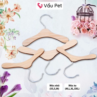 Móc gỗ treo quần áo chó mèo thú cưng Vẩu Pet Shop