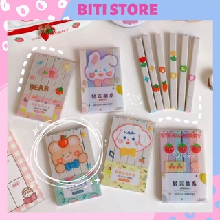 [Mã LIFEBOOK2 giảm 10% đơn 0Đ] Set 6 Bút Dạ Quang, Highlight Thân Hình Chữ Nhật Màu Xinh Xắn BiTi Store