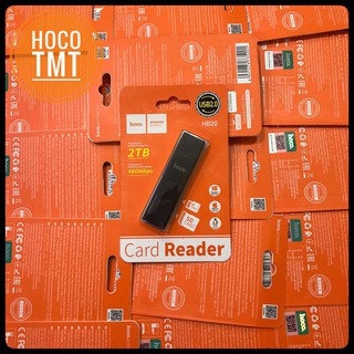 Đầu đọc thẻ nhớ 2.0 Hoco HB20 hỗ trợ khe microSD/SD - CHÍNH HÃNG