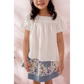 [LITTLE PINK] CAROL TOP - Áo ngắn tay bồng bé gái