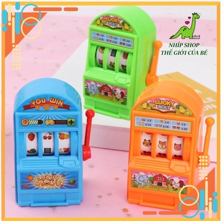 Đồ chơi Máy quay xổ số cầm tay mini Lucky slot - Jackpot Trúng thưởng giảm Stress