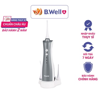 Máy tăm nước cầm tay b.well wi 912, tăm nước vệ sinh răng thụy sĩ cao cấp 5 đầu tăm - bwell y tế 360