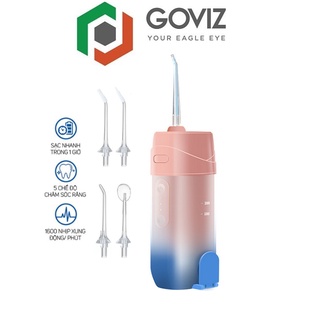 Máy tăm nước cầm tay Goviz du lịch , nhỏ gọn , tiện lợi , bảo vệ răng miệng tuyệt đối , đầu sạc nam châm