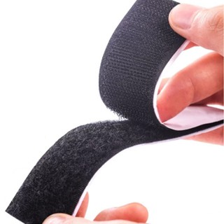 Cuộn nguyên 25m Veclro dán xé/ băng dính gai bản 2cm KHÔNG KEO VÀ CÓ KEO DÁN