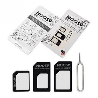 Bộ SIM Card Adapter 4 trong 1 dễ dàng tháo lắp khe sim, tiện dụng