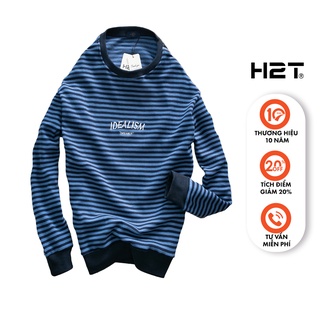 Áo Len Dài Tay Nam H2T Thiết Kế Kẻ Ngang Dáng Slimfit Ôm Người Vừa Vặn, Bo Chun Cổ Áo, Gấu Tay Chắc Chắn, Giữ Nhiệt 1230