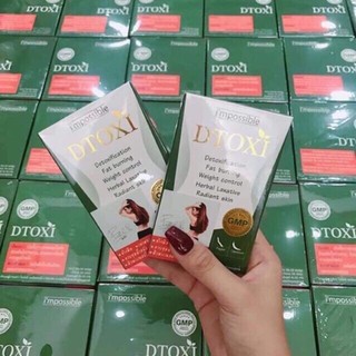 [Tách Lẻ 1 Vĩ] Viên uống Dtoxi giảm cân thải độc đẹp da